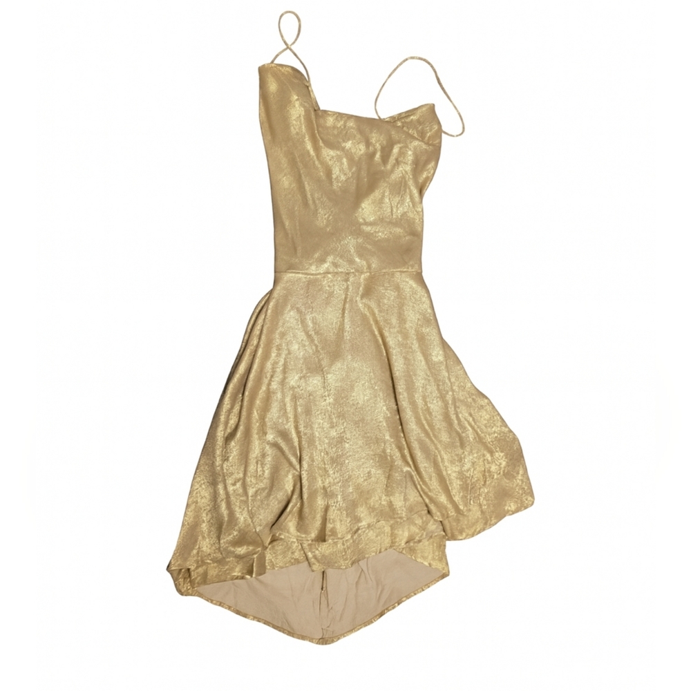 Elegant Gold Women's Dress